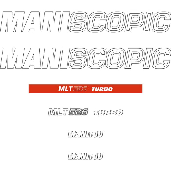 Manitou MLT526 Turbo Decals