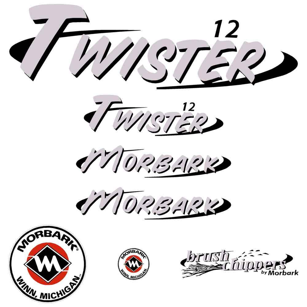 Morbark Twister 12 Decal Kit