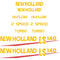 New Holland LS140 Decal Set