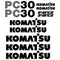 Komatsu PC30-7 Decals