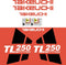 Takeuchi TL250 Decal Sticker Kit