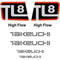 Takeuchi TL8 Decals Stickers Kit