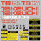 Takeuchi TB025 Decal Sticker Kit