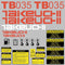 Takeuchi TB035 Decal Sticker Kit