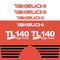 Takeuchi TL140 Decal Sticker Kit