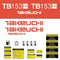 Takeuchi TB153FR Decal Sticker Kit