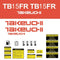 Takeuchi TB15FR Decal Sticker Kit