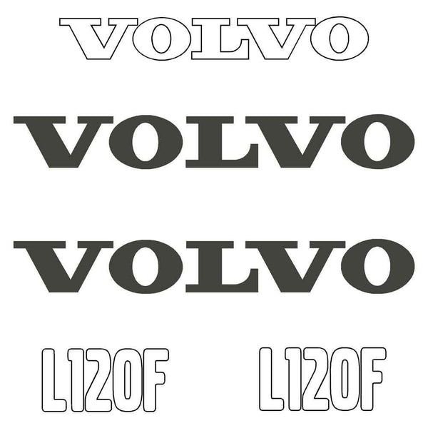 Volvo L120F Decals Stickers
