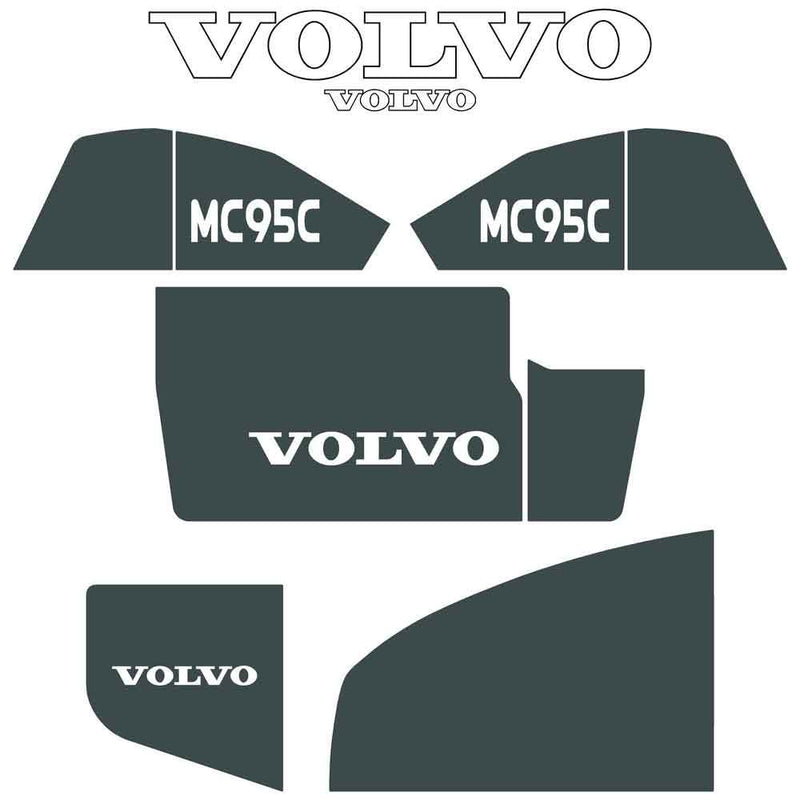 Volvo MC95C Decals Stickers