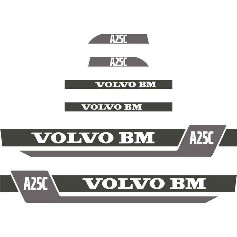 Volvo A25C Decals Stickers