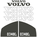 Volvo EC140CL Decals Stickers