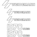 Weidemann 1370 CX50 Decals Stickers Set