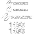 Weidemann 1490 Decals Stickers Set