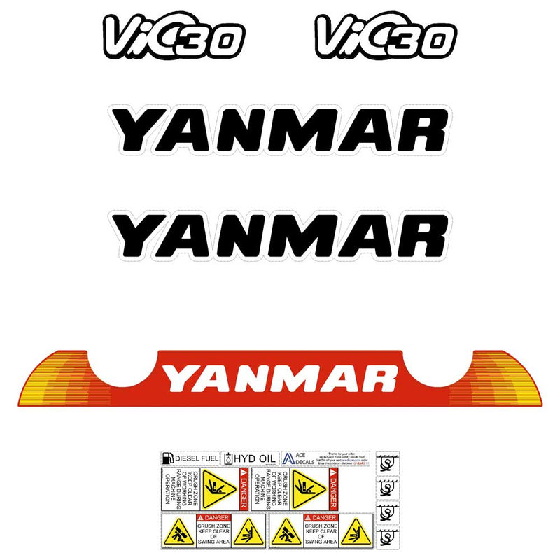 Yanmar Vio30-6 Decals