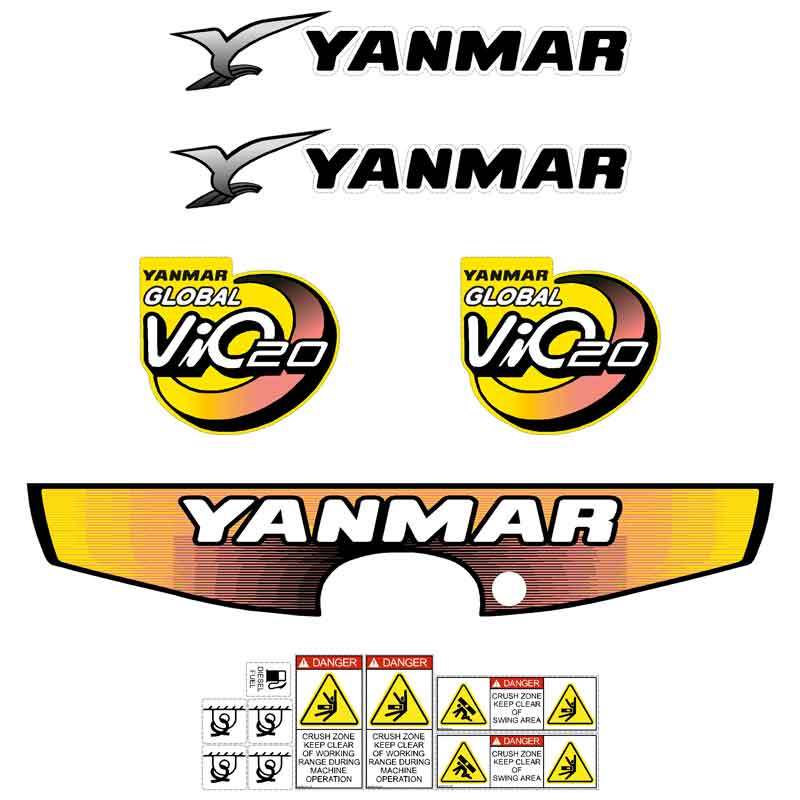 Yanmar Vio20-3 Decals Stickers Kit