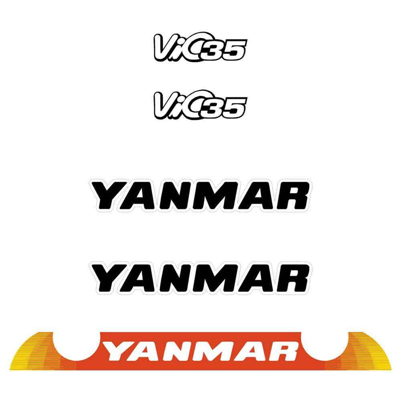 Yanmar Vio35-6 Decals Stickers Kit